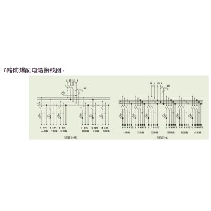 6回路防爆配电箱接线图